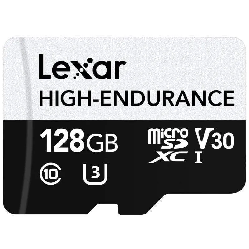 Scheda MicroSD Lexar High-Endurance 128 GB UHS-I V30 U3 Resistente - immagine 1