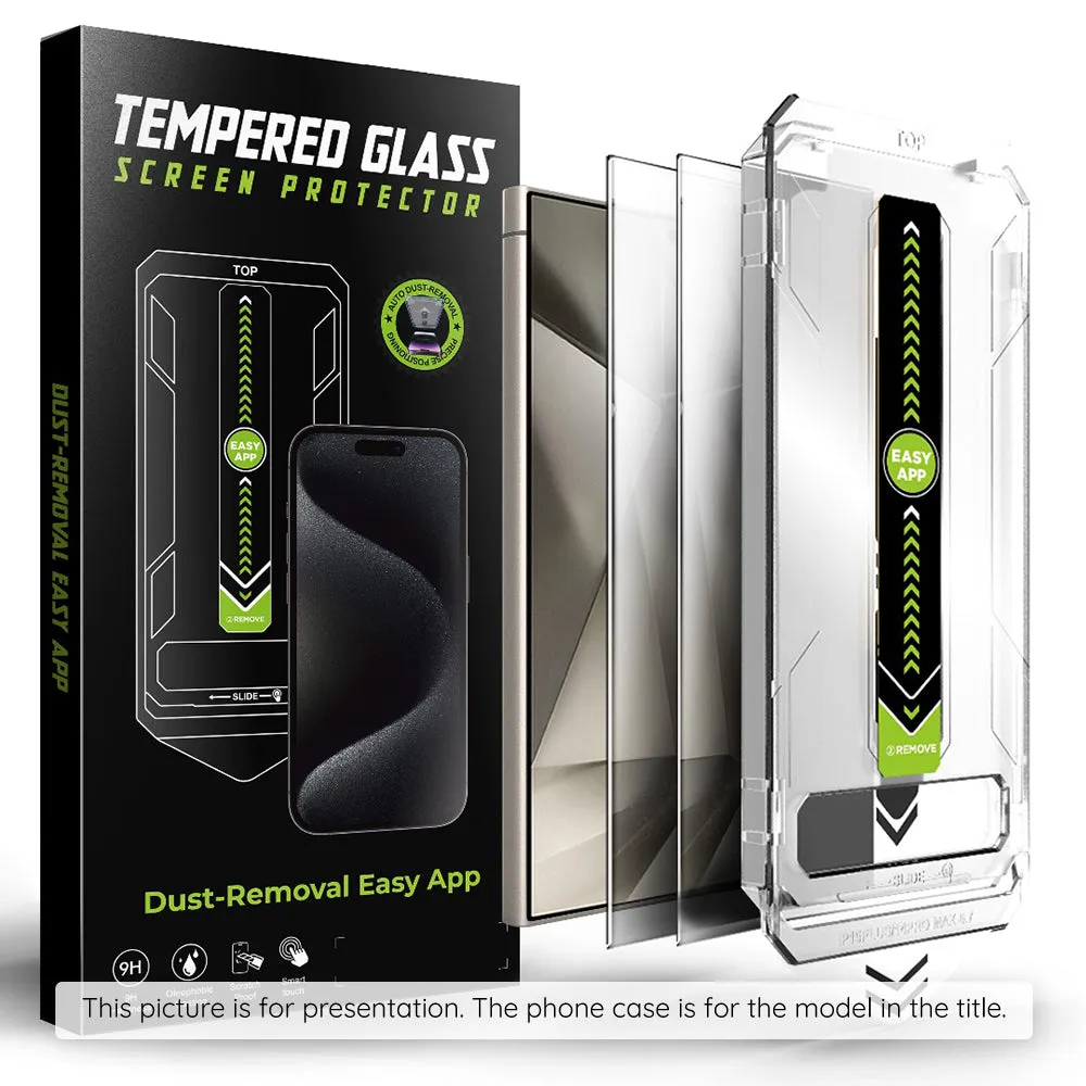 Pellicola protettiva per schermo Privacy Techsuit TitanGlass CrystalHD per Samsung Galaxy S25 S931 / S24 S921, Vetro temperato, Full Glue, Set 2 pezzi - immagine 1