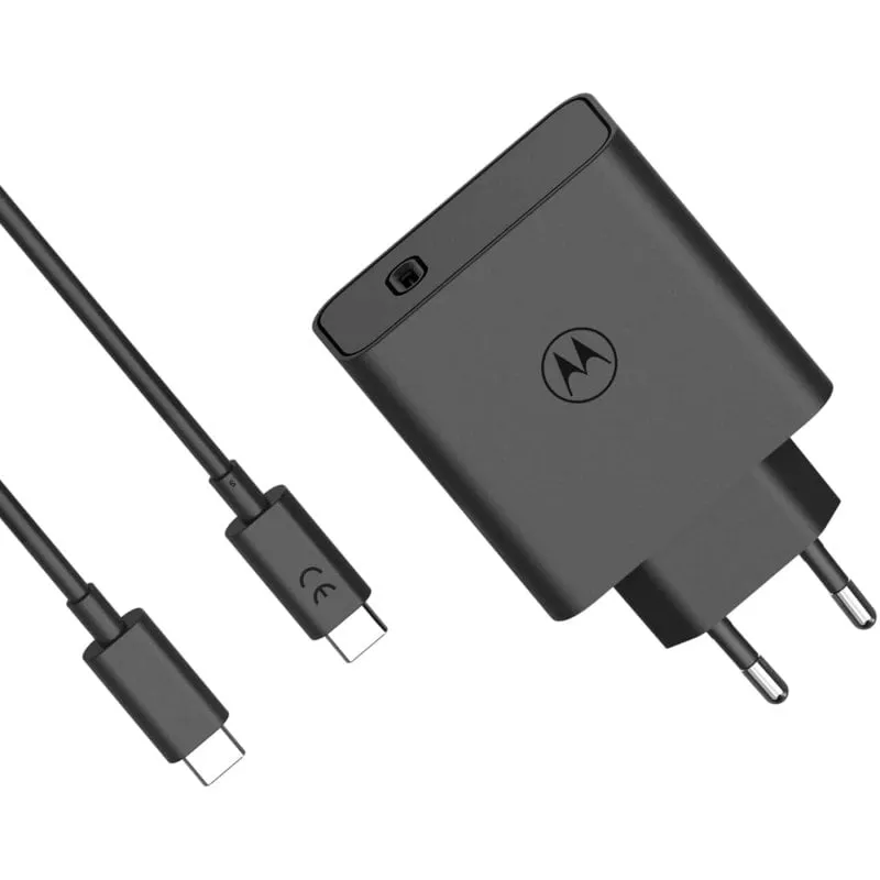 Motorola TurboPower 125 SJMC1252 Caricatore di rete USB-C Ricarica rapida 125 W GaNFast Nero - immagine 1