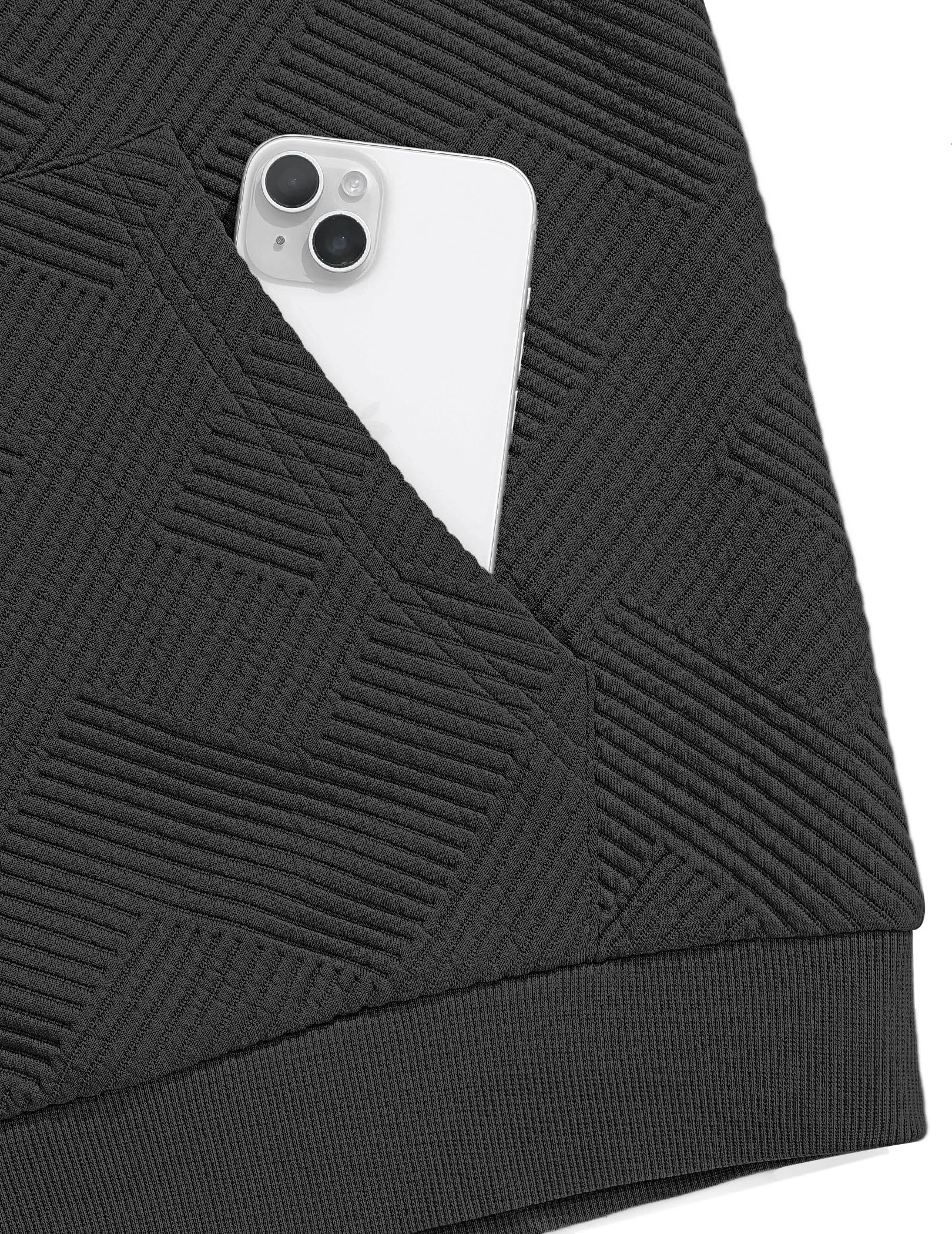 TARAINYA Felpa con Cappuccio Uomo Cotone Hoodie Nero XL - immagine 7