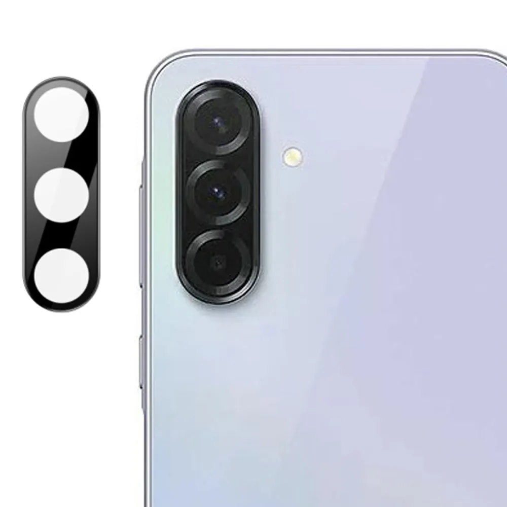 Pellicola protettiva per fotocamera posteriore Techsuit per Samsung Galaxy A36 A366, vetro temperato, nero - immagine 1