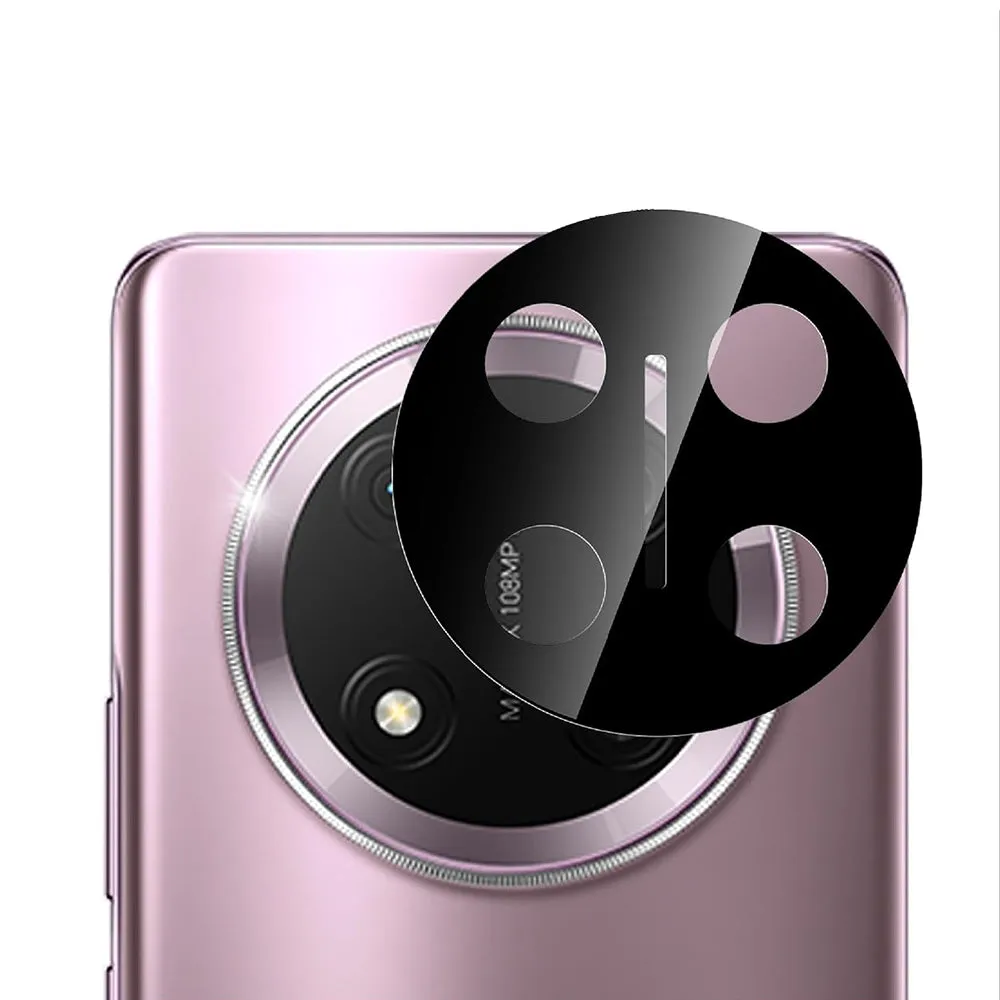 Pellicola protettiva per fotocamera posteriore Techsuit per Honor X9c / Magic7 Lite, vetro temperato, nero - immagine 1