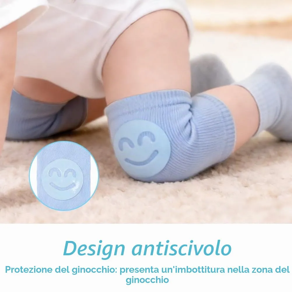 HAGOT Caschetto Primi Passi, Primi Passi Per Bambini Neonati, Protezione Anticollisione Regolabile e Traspirante, con Ginocchiere - immagine 2