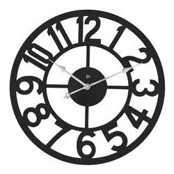 Orologio da parete (60cm) JUSTAMINUTE Nero 21551N - immagine 1