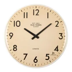 Orologio da parete (40cm) East 1863 Old Town JUSTAMINUTE Bianco 21560 - immagine 1