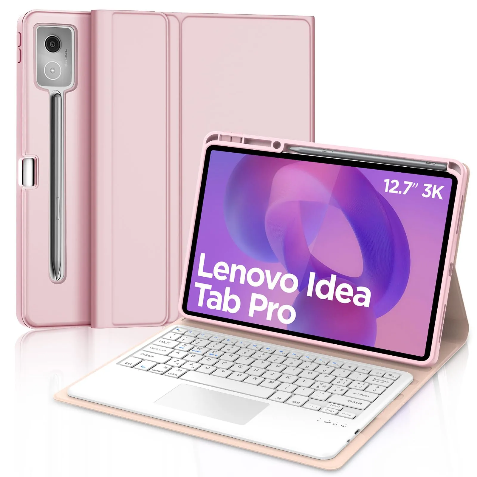 FOGARI Per Lenovo Idea Tab Pro 2025 12.7 Pollici Cover Tastiera - immagine 1
