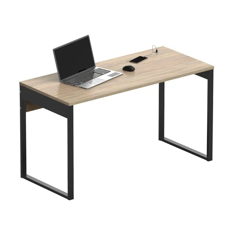 Briebe bri-6091 Tavolo da ufficio 76x135x60 cm Rovere Cambriano/Nero - immagine 1