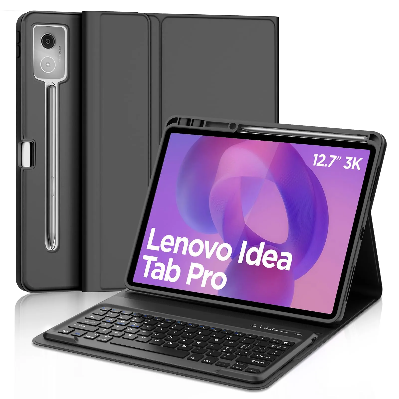 FOGARI Per Lenovo Idea Tab Pro 2025 12.7 Pollici Cover Tastiera - immagine 1