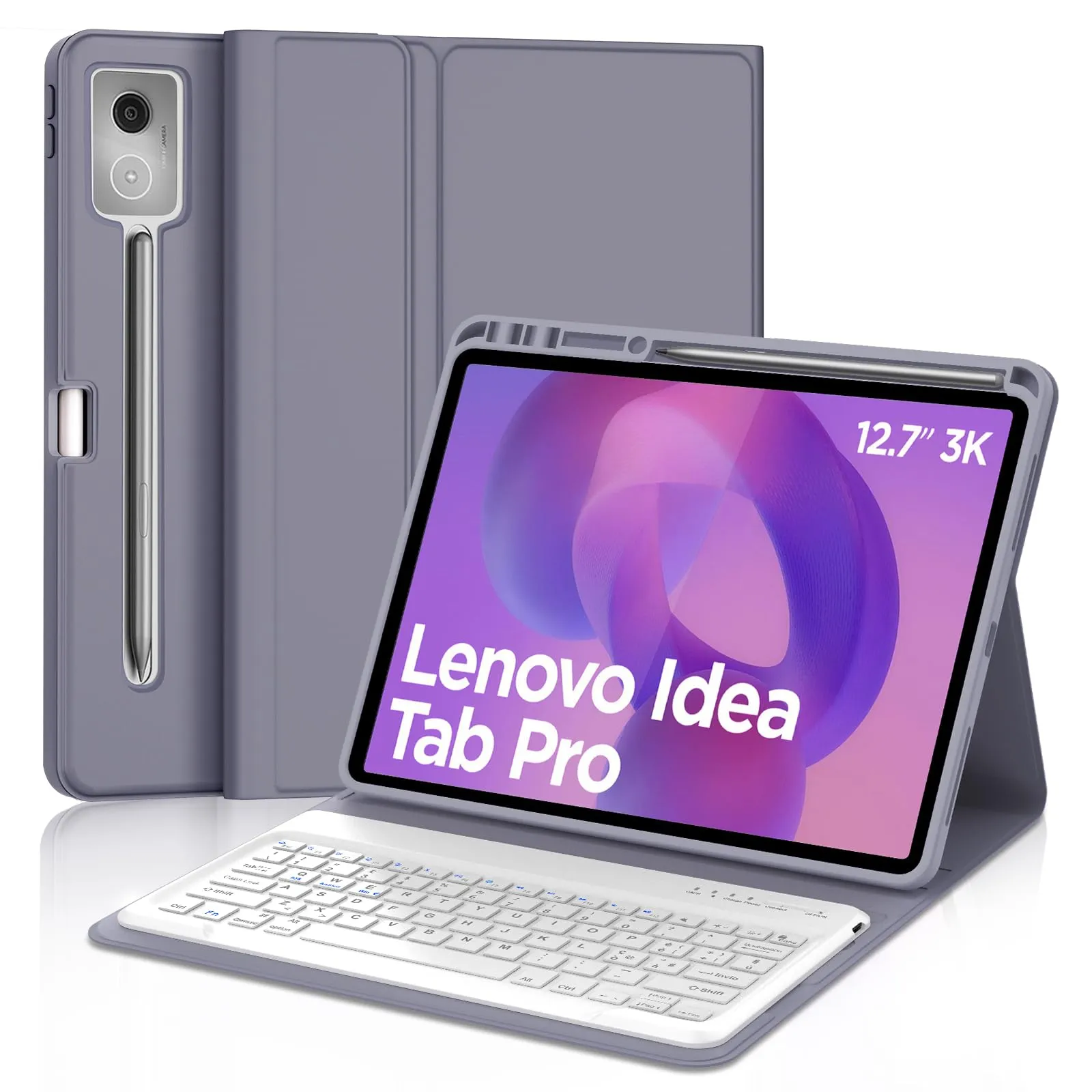 FOGARI Per Lenovo Idea Tab Pro 2025 12.7 Pollici Cover Tastiera - immagine 1