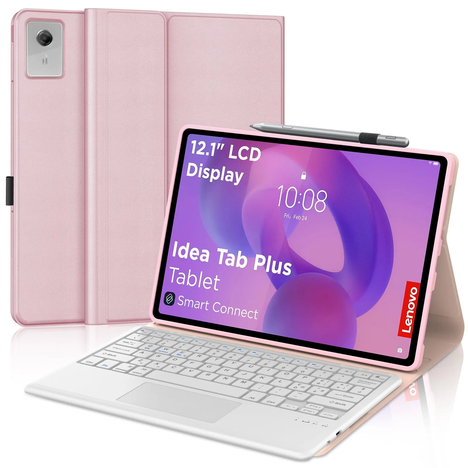 Per Lenovo Idea Tab Plus 2025 12.1 Pollici Cover Tastiera - immagine 1