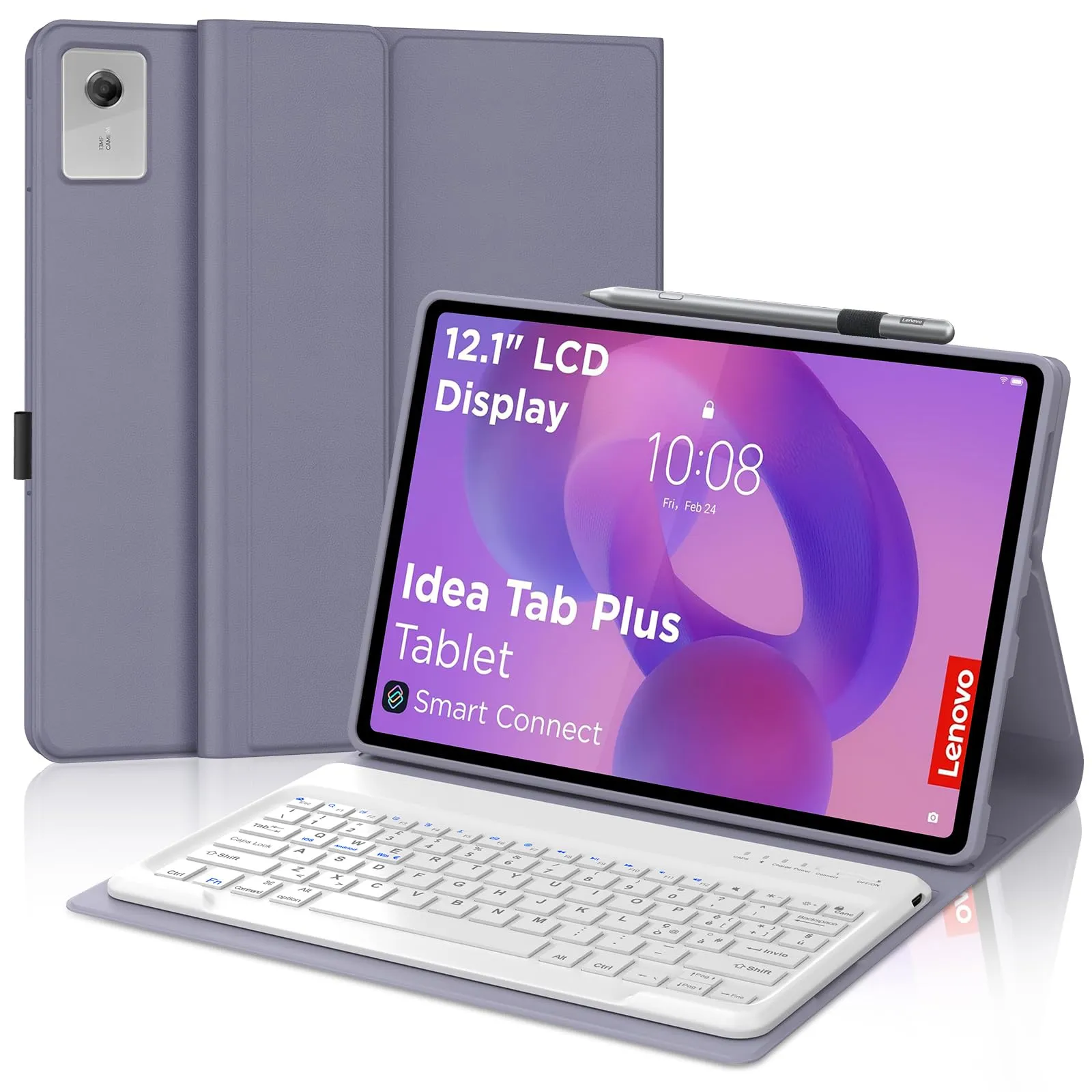 FOGARI Per Lenovo Idea Tab Plus 2025 12.1 Pollici Cover Tastiera - immagine 1