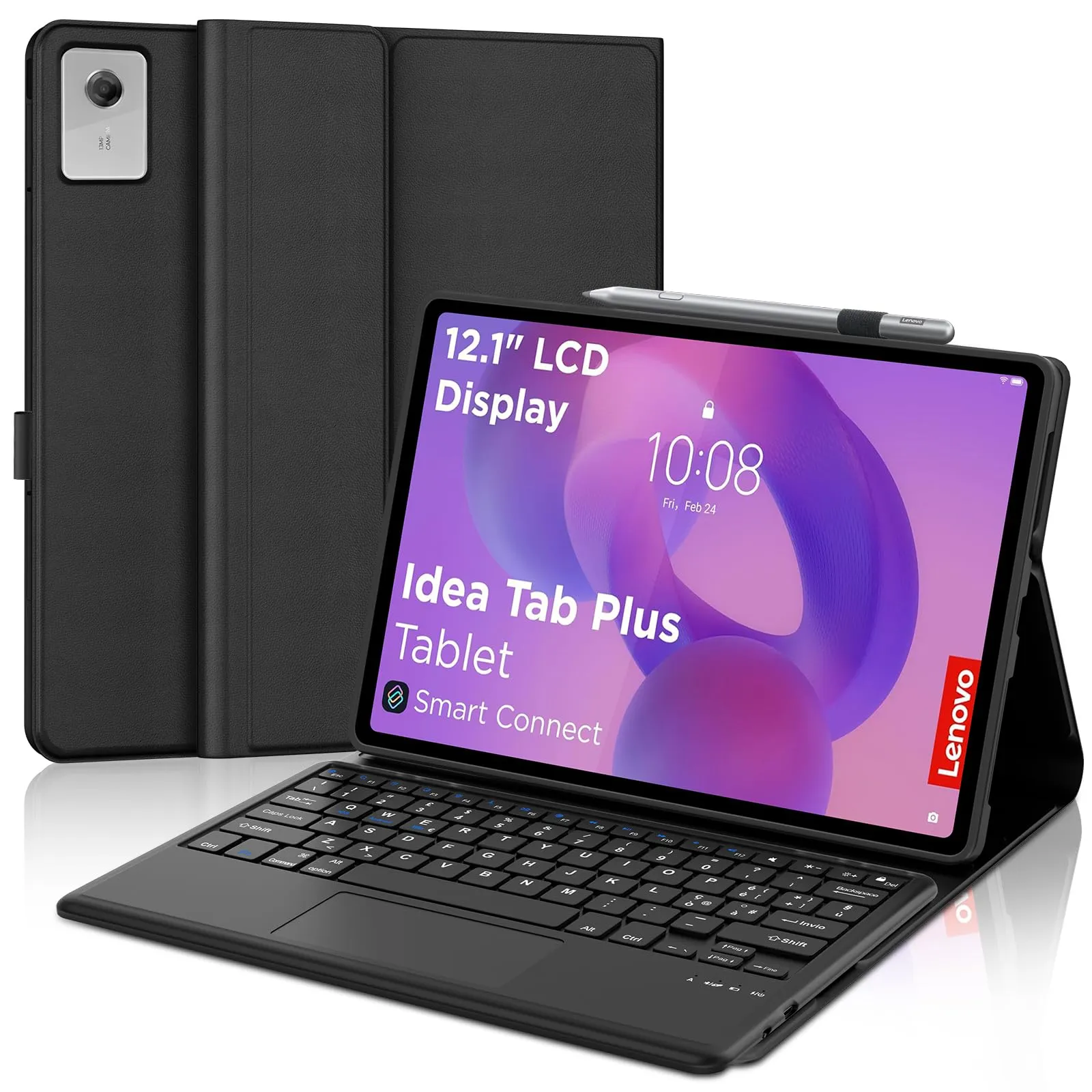FOGARI Per Lenovo Idea Tab Plus 2025 12.1 Pollici Cover Tastiera - immagine 1