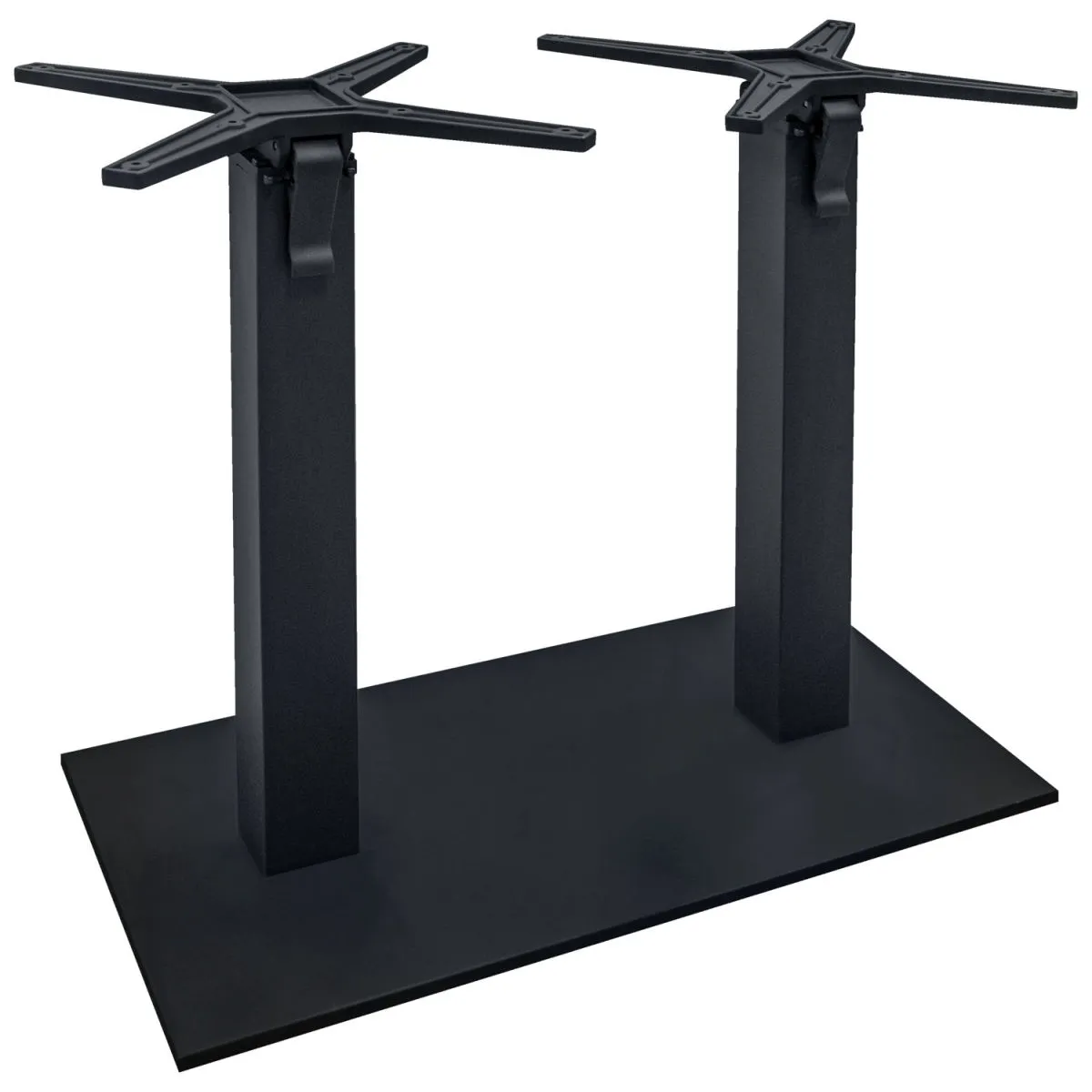 VEGA Base tavolo doppia Jaro pieghevole; 42x82x72 cm (LxLxH); nero; rettangolare - immagine 1