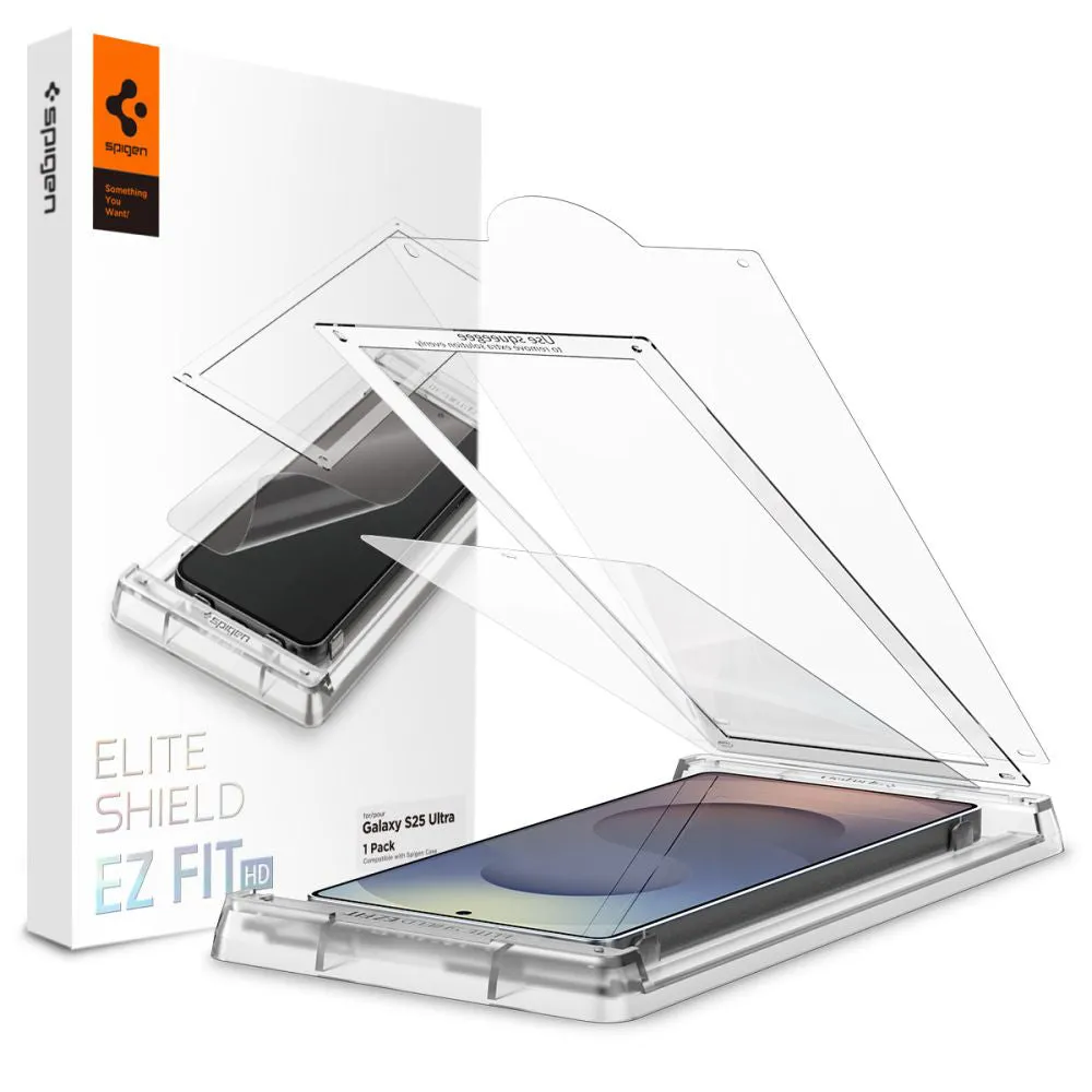 Pellicola protettiva per schermo Spigen Elite Shield EZ FIT HD per Samsung Galaxy S25 Ultra S938, Plastica AFL09083 - immagine 1