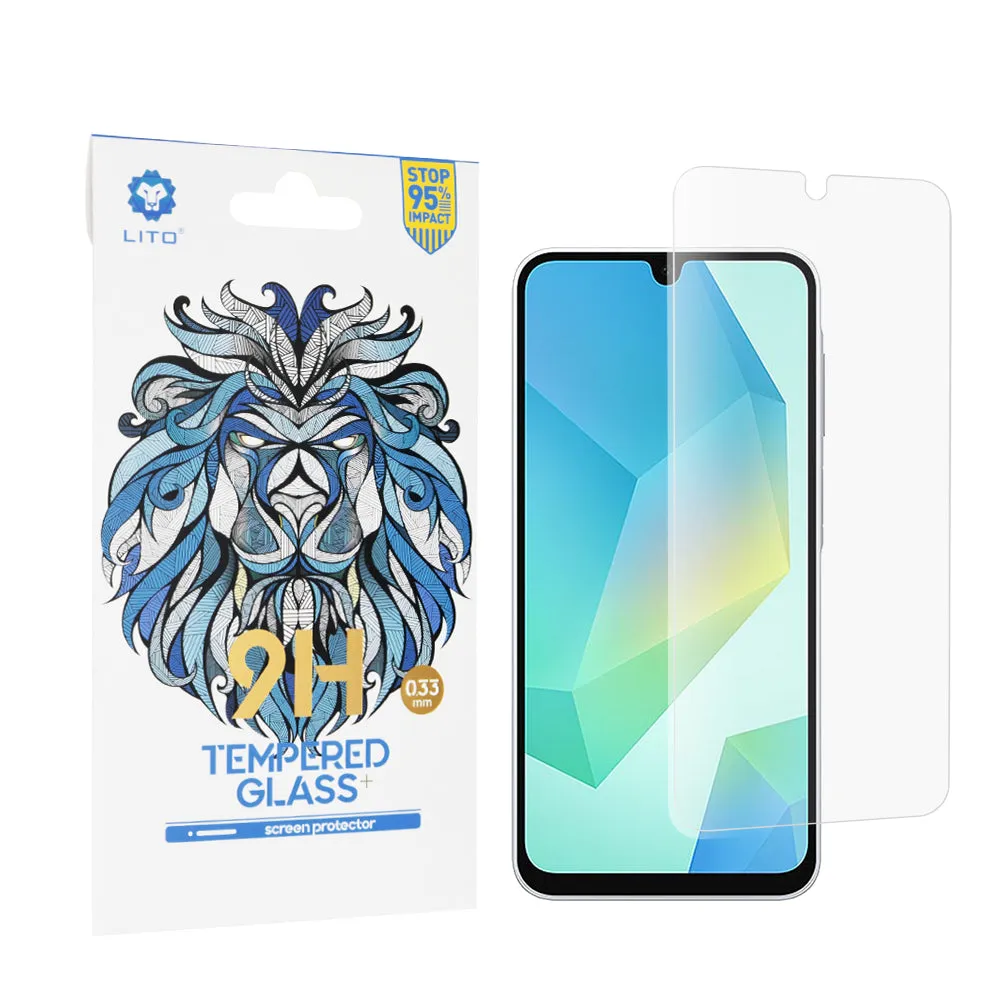 Pellicola protettiva per schermo Lito Classic per Samsung Galaxy A16 5G A166 / A16 4G A165, Vetro temperato, Full Glue, 2.5D - immagine 1