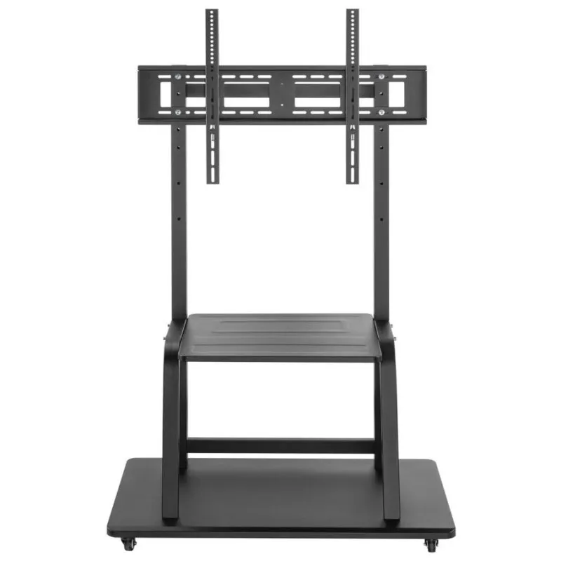 AISENS ECO supporto da pavimento con ruote, vassoio DVD per Monitor/TV 150Kg da 37-100, Nero - immagine 1