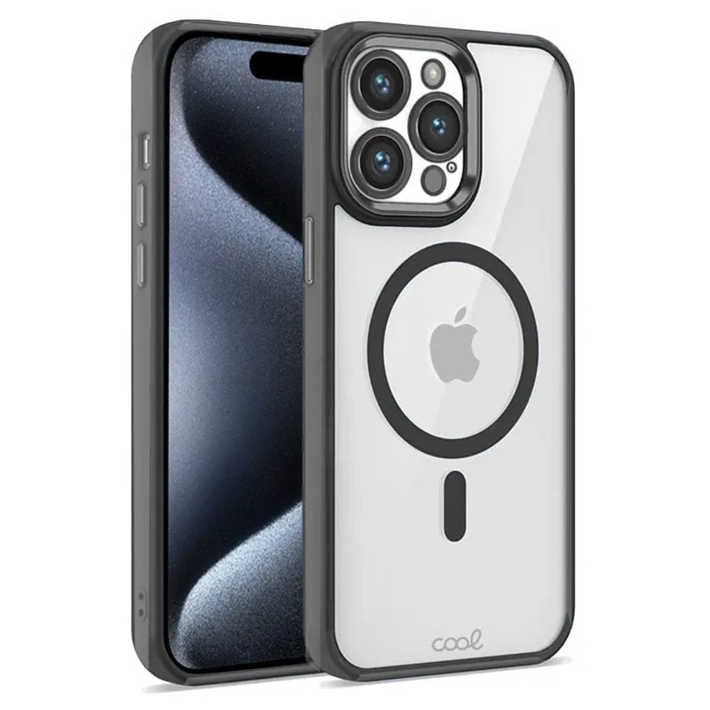 Custodia magnetica Cool Black Edge per iPhone 15 Pro - immagine 1