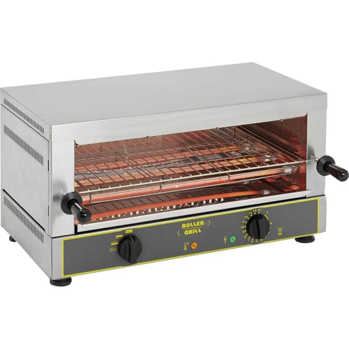 Roller Grill ROLLER GRILL Salamander, un livello, 200 toast/ora, dimensioni 640 x 380 x 330 mm (LxPxA); 64x38x33 cm (LxPxH); argento - immagine 1
