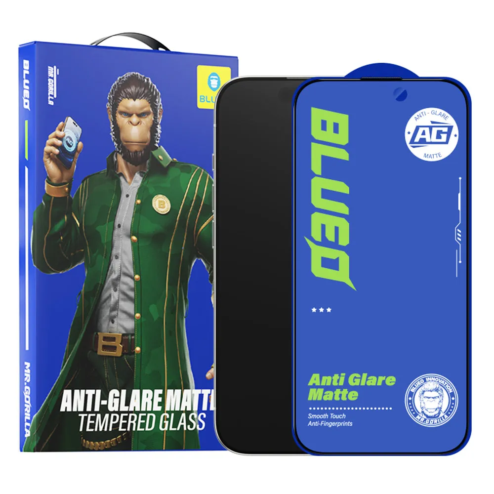 Pellicola protettiva per schermo Blueo Anti-Glare per Apple iPhone 12 / 12 Pro, Vetro temperato, Full Glue, Nero - immagine 1