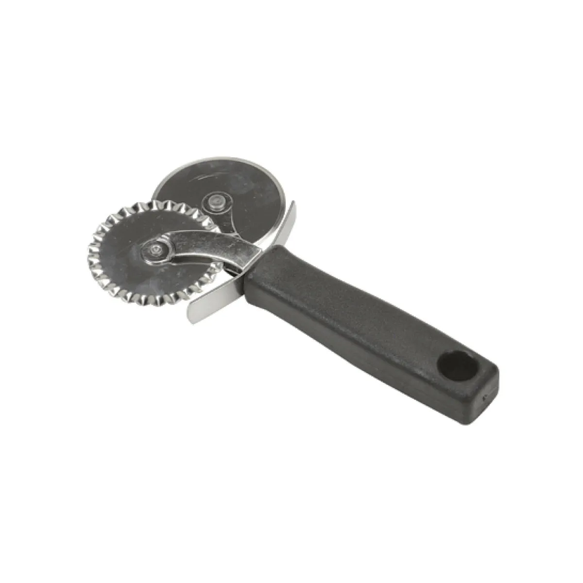 Schneider Tagliapasta e tagliapizza doppio, liscio e ondulato; 5.5 cm (Ø); nero - immagine 1