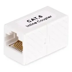 Accoppiatore cavo di rete 6A RJ45 White IN CAT6 COUPLER U1 - immagine 1
