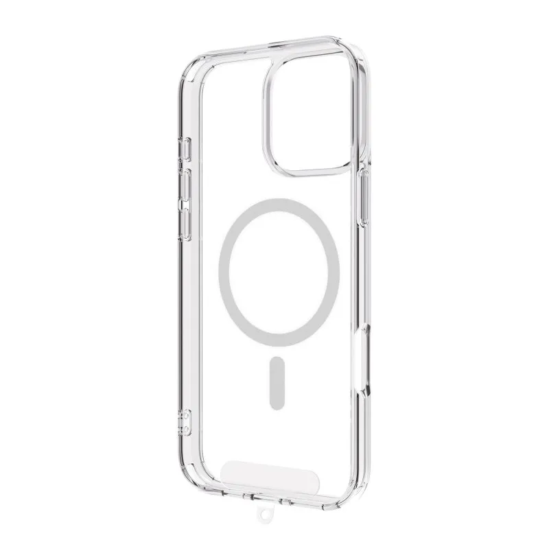 Custodia Muvit For Change Recycletek Magsafe Compatibile con Apple iPhone 16 Pro Max Trasparente - immagine 1