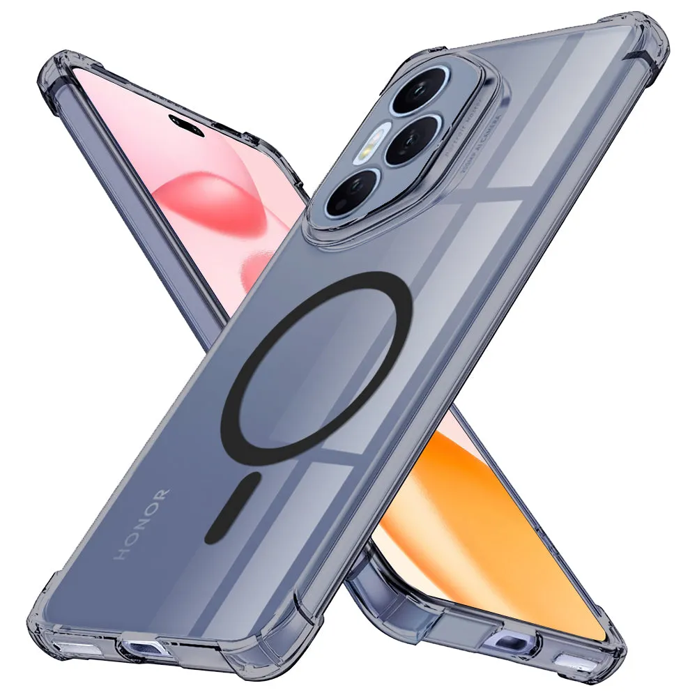 Custodia MagSafe per Honor 400 Pro, Techsuit, Shockproof Clear, Fumè - immagine 1