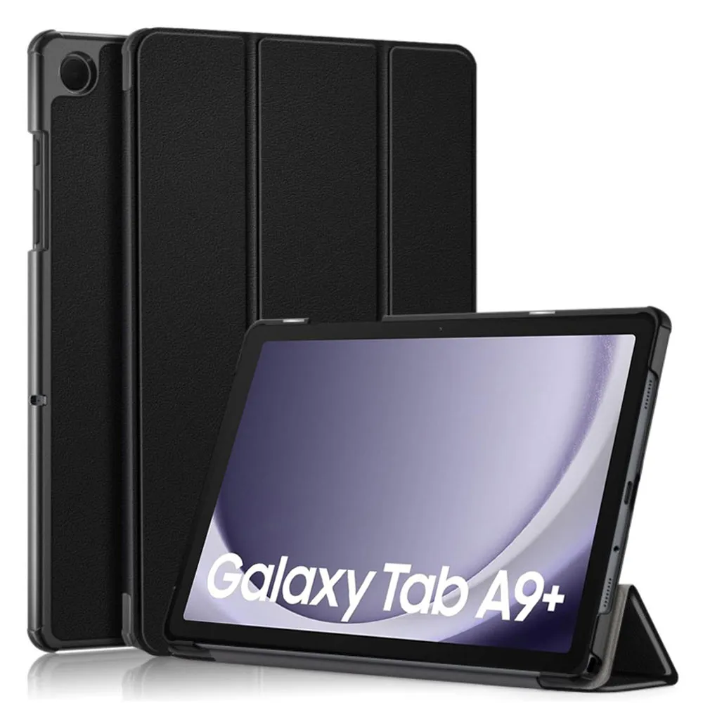Custodia per Samsung Galaxy Tab A9+, Techsuit, FoldPro, Nera - immagine 1