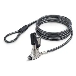 Cavo con lucchetto Chiave Slot Noble Wedge Slim Grey SNBLK LAPTOP LOCK - immagine 1