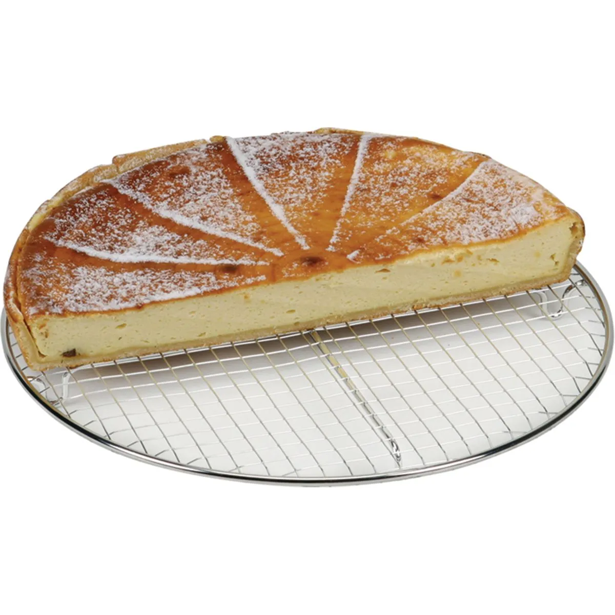 Schneider Griglia per torte a quadretti con piedini; 32 cm (Ø); acciaio inox - immagine 1