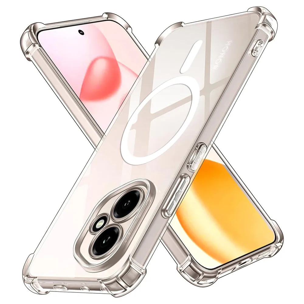 Custodia MagSafe per Honor 400, Techsuit, Antiurto, Trasparente - immagine 1