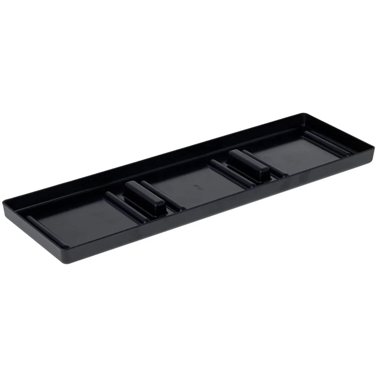 VEGA Vassoio di raccolta Esino; 39.2x12.4x2 cm (LxLxH); nero; rettangolare - immagine 1