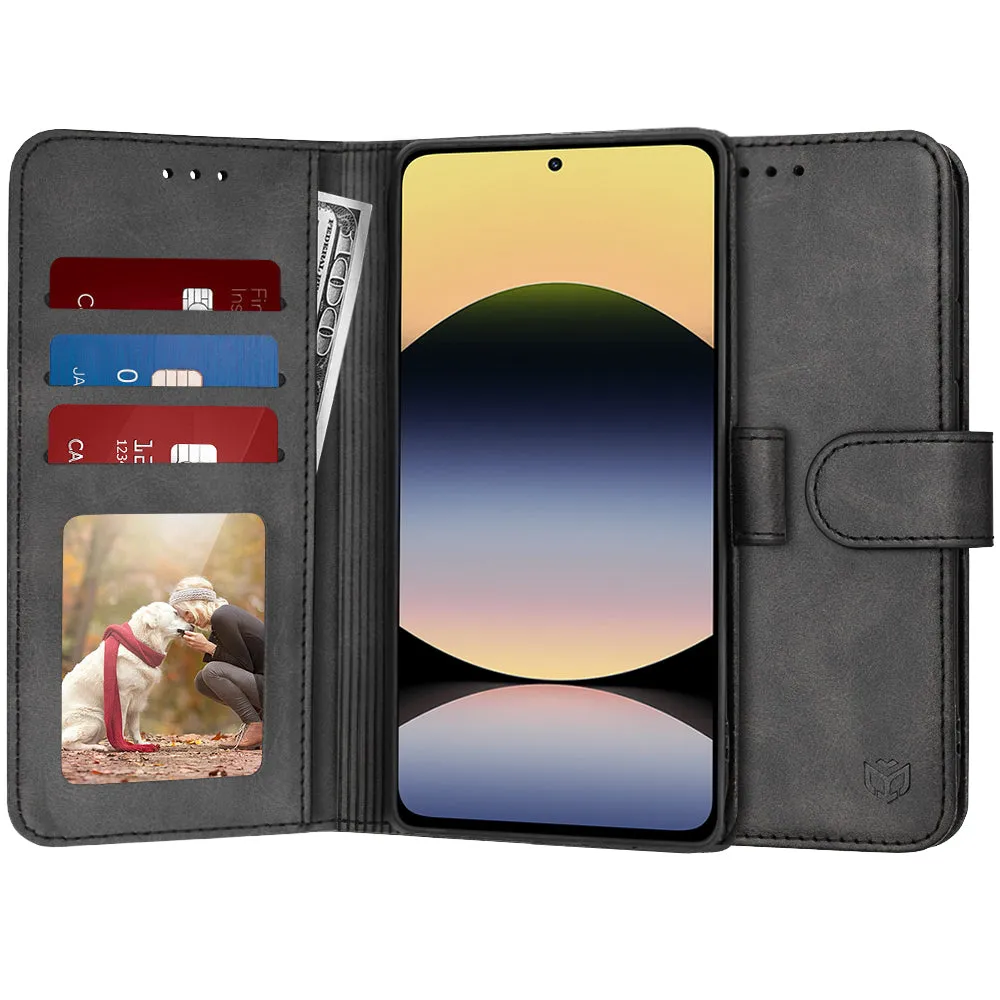 Custodia per Xiaomi Redmi Note 14 4G (Regionale), Techsuit, Diary Book, Nera - immagine 1