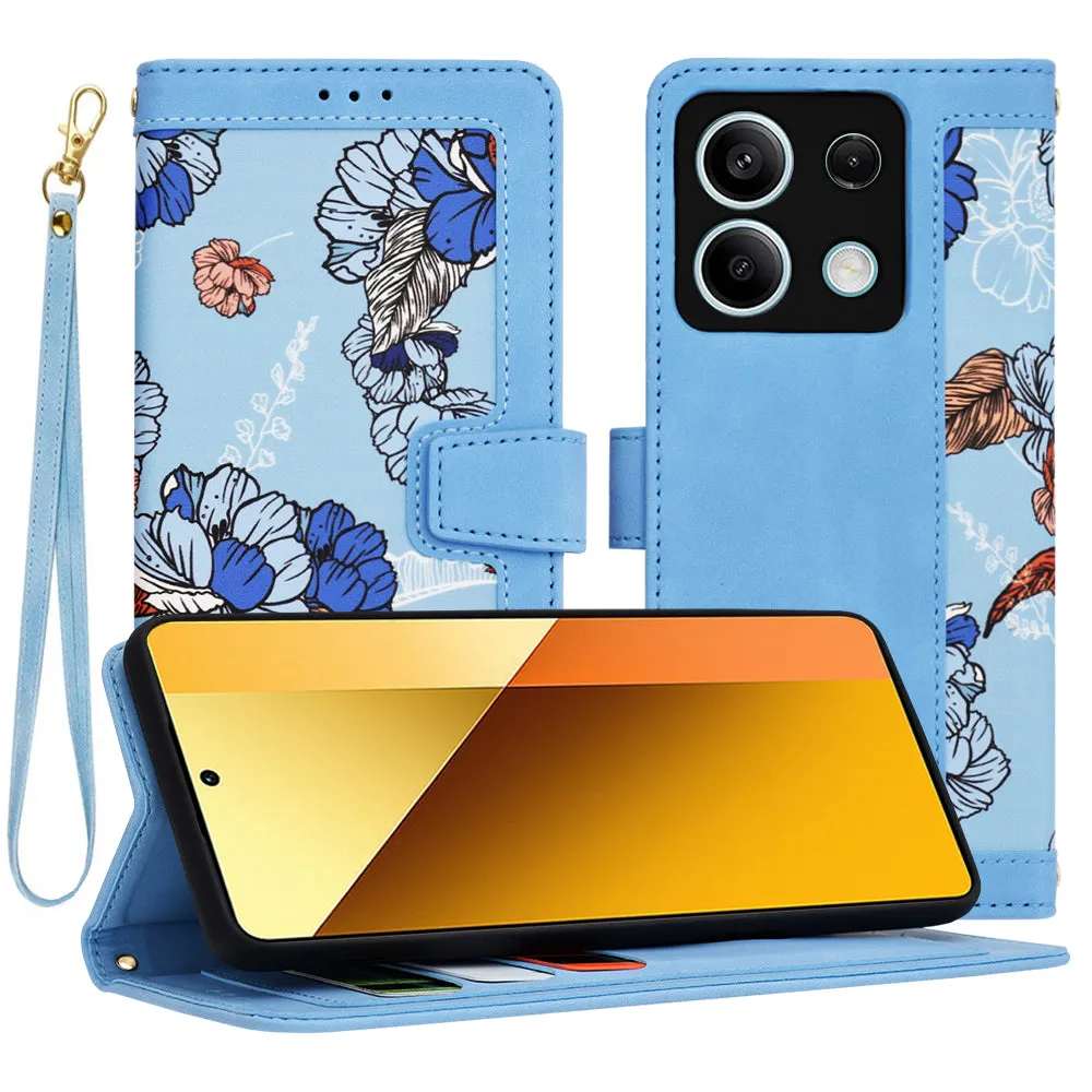 Custodia per Xiaomi Redmi Note 13 5G, Techsuit, FlipCraft, Blu - immagine 1