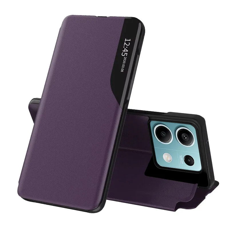 Custodia per Xiaomi Redmi Note 13 5G, Techsuit, eFold, Viola - immagine 1