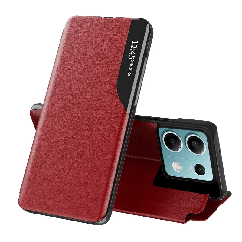 Custodia per Xiaomi Redmi Note 13 5G, Techsuit, eFold, Rossa - immagine 1