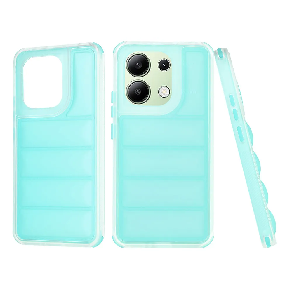 Custodia per Xiaomi Redmi Note 13 4G, Techsuit, Wave Shield, Turchese - immagine 1