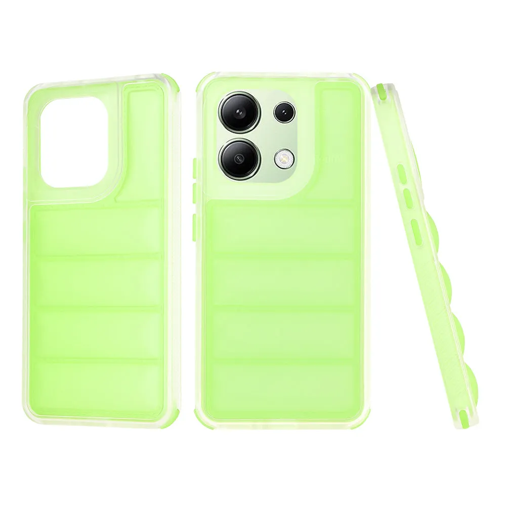 Custodia per Xiaomi Redmi Note 13 4G, Techsuit, Wave Shield, Verde - immagine 1