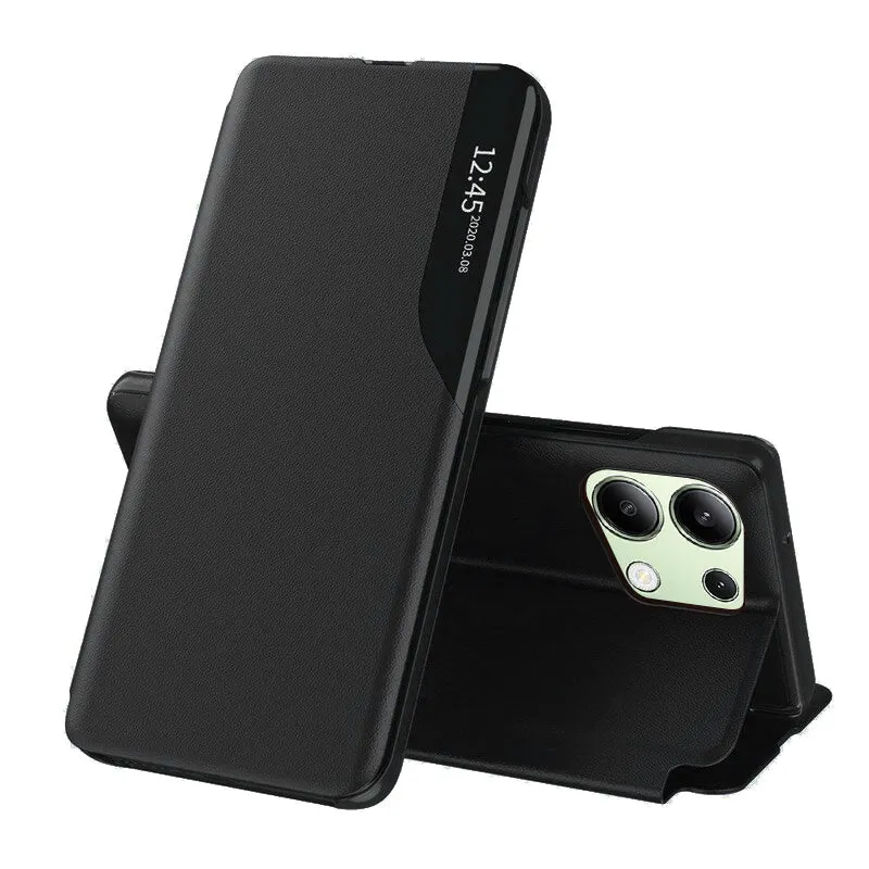 Custodia per Xiaomi Redmi Note 13 4G, Techsuit, eFold, Nera - immagine 1