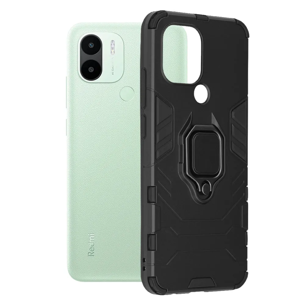 Custodia per Xiaomi Redmi A2+ / A1+, Techsuit, Shield, Nera - immagine 1