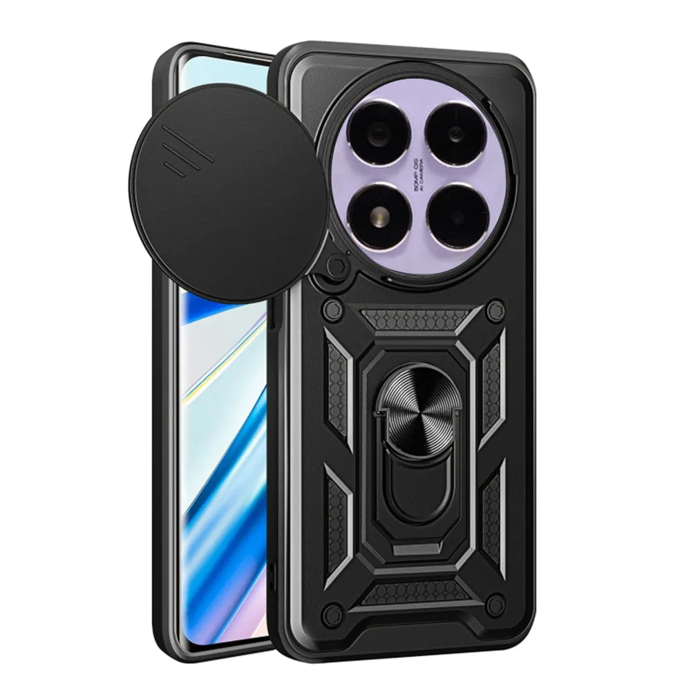 Custodia per Xiaomi Poco X7 / Note 14 Pro 5G, Techsuit, CamShield, Nera - immagine 1