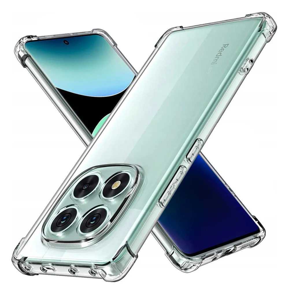 Custodia per Xiaomi Poco X7 / Note 14 Pro 5G, Techsuit, Shockproof Clear, Trasparente - immagine 1