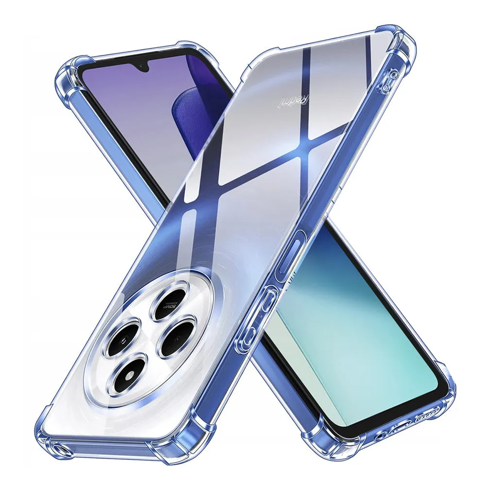 Custodia per Xiaomi Poco C75 / Redmi 14C, Techsuit, Shockproof Clear, Trasparente - immagine 1