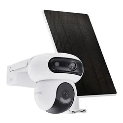 Videocamera sorveglianza HB90 Dual con Solar Panel (Ricaricabile) White e Black 2K 1440p QHD CS HB90 SP R100 - immagine 1