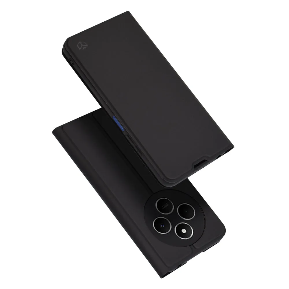 Custodia per Xiaomi Poco C75 / Redmi 14C, Techsuit, Magskin Book, Nera - immagine 1