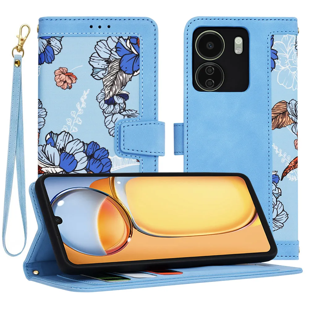 Custodia per Xiaomi Poco C65 / Redmi 13C, Techsuit, FlipCraft, Blu - immagine 1