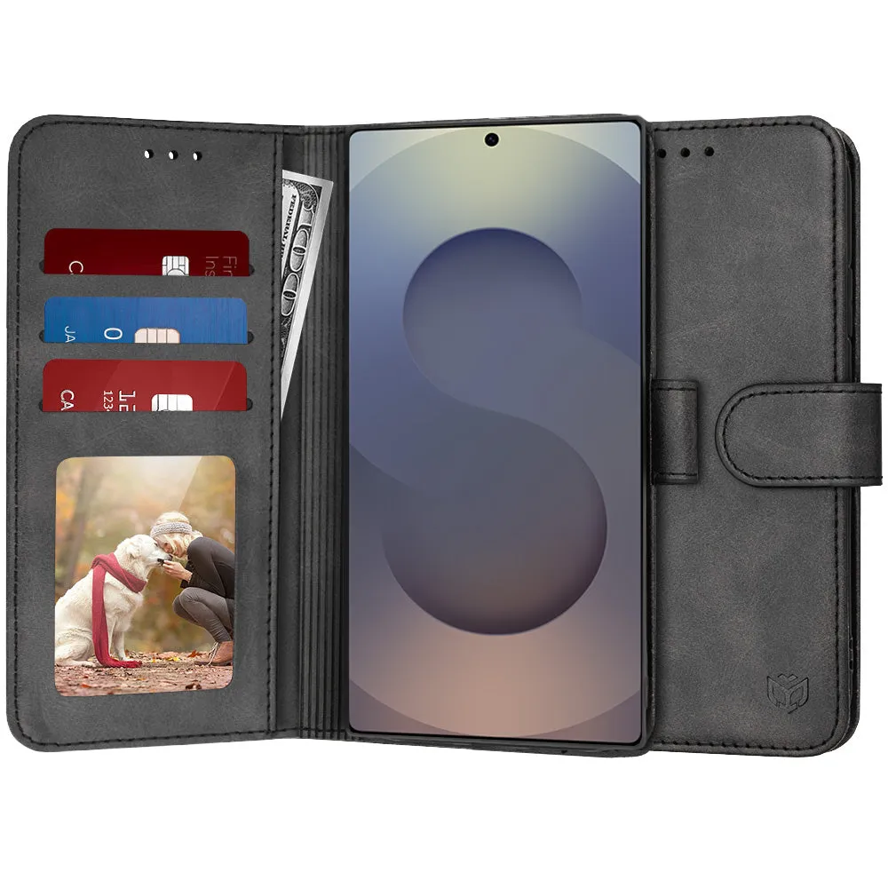 Custodia per Samsung Galaxy S25 Ultra S938, Techsuit, Diary Book, Nera - immagine 1