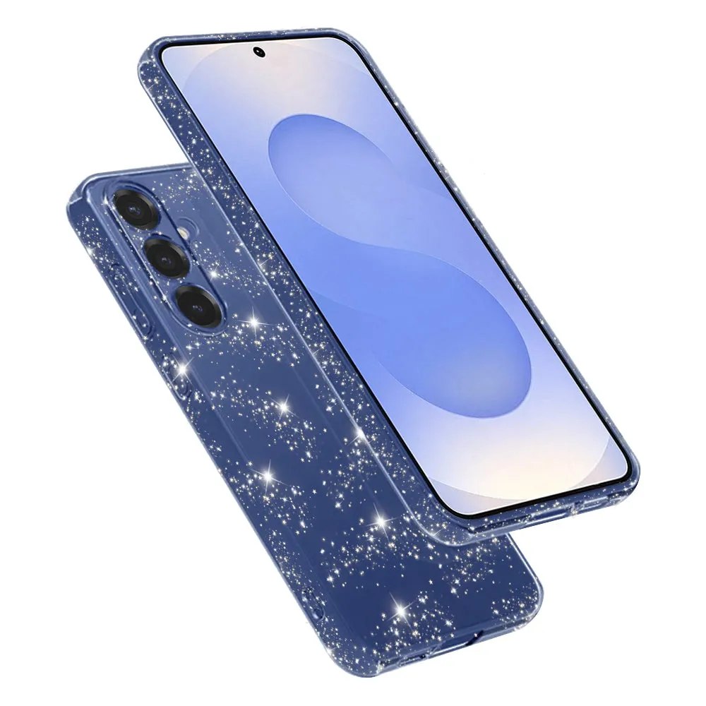 Custodia per Samsung Galaxy S25 S931, Techsuit, SparkleSkin, Trasparente - immagine 1