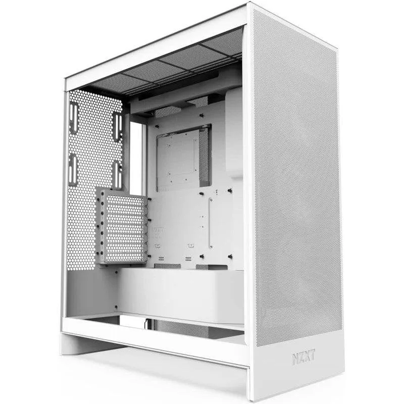 Torre PC NZXT H7 Flow 2024 Cristallo Temprato USB 3.2 Bianca - immagine 1