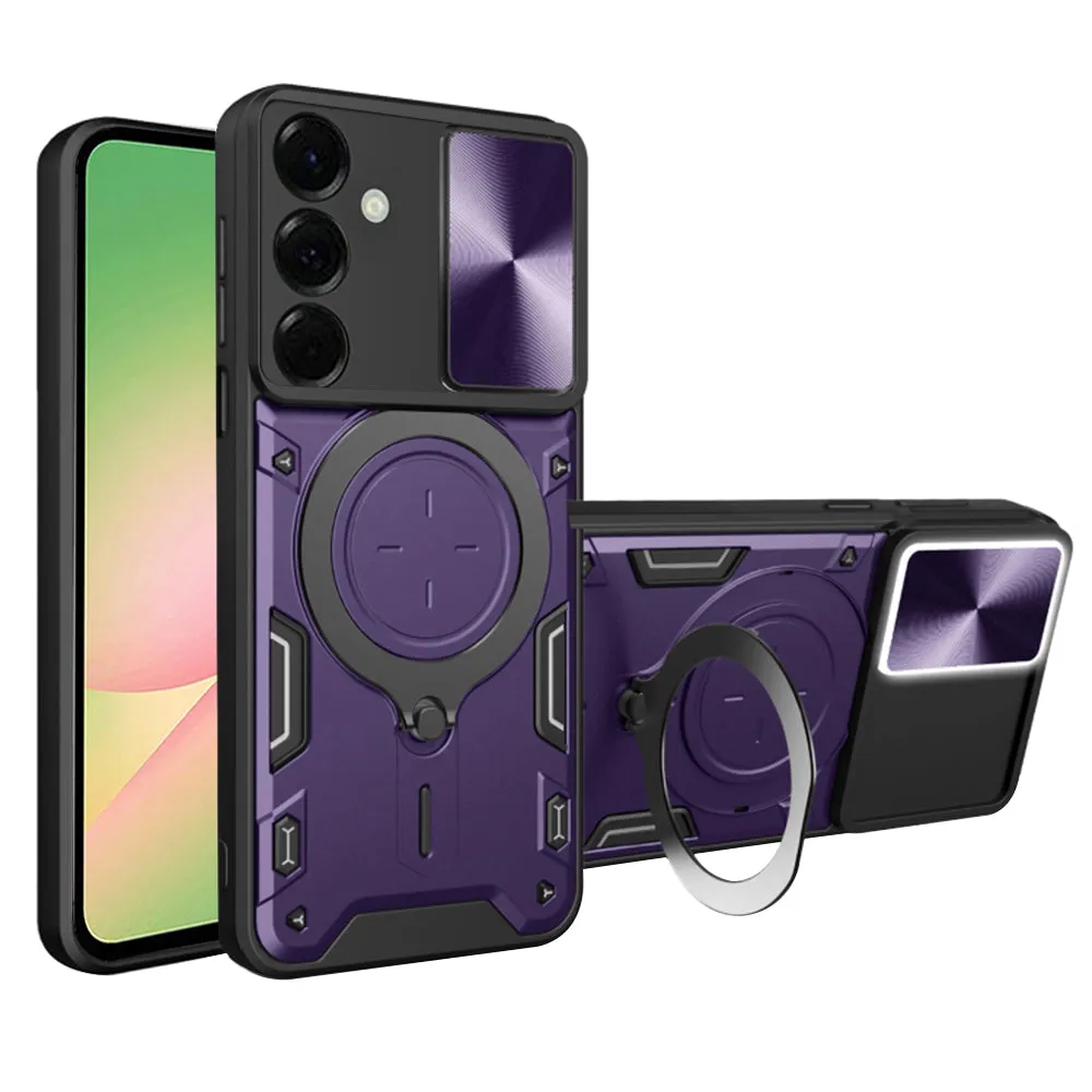 Custodia per Samsung Galaxy A56 A566, Techsuit, CamGuard Pro, Viola - immagine 1